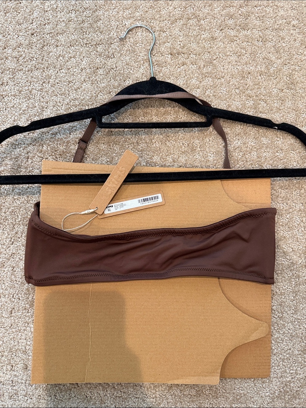 SKIMS Brown Swim Set! 5 pieces! 3 tops 2 bottoms - Picture 8 of 16